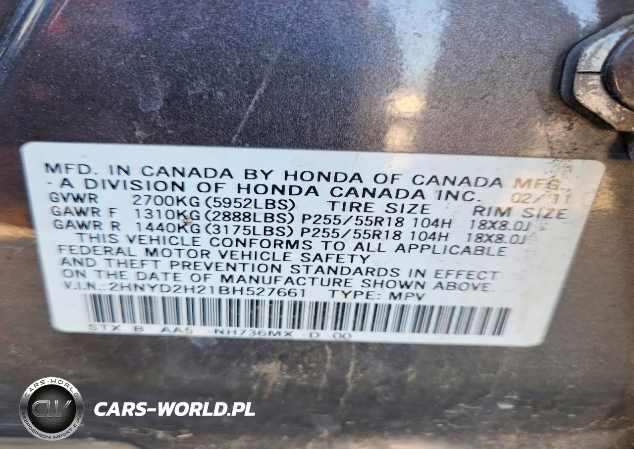 2011 Acura Mdx VIN:2HNYD2H21BH527661 - 13