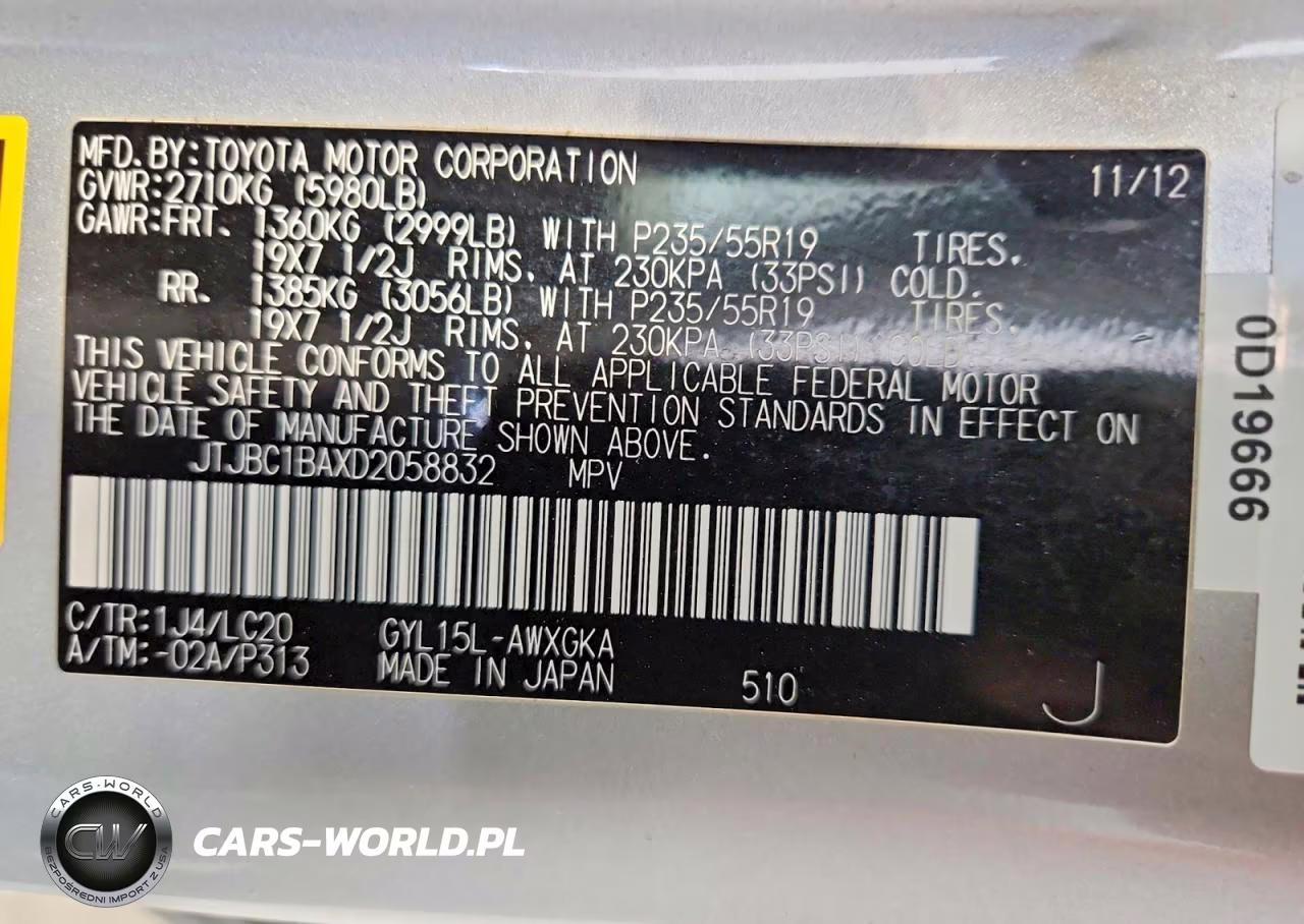 2013 Lexus Rx 450H VIN:JTJBC1BAXD2058832 - 12