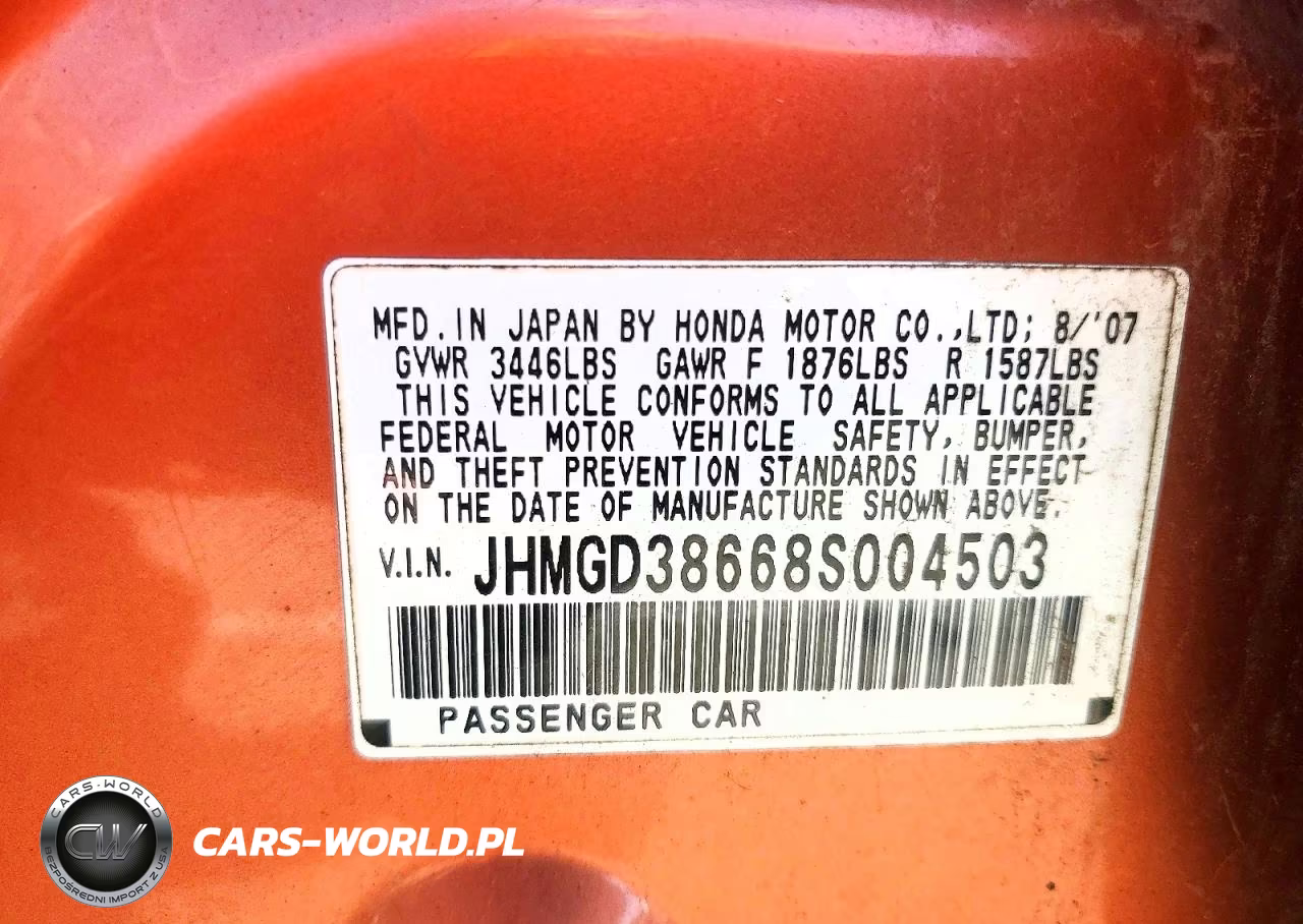 2008 Honda Fit Sport VIN:JHMGD38668S004503 - 12