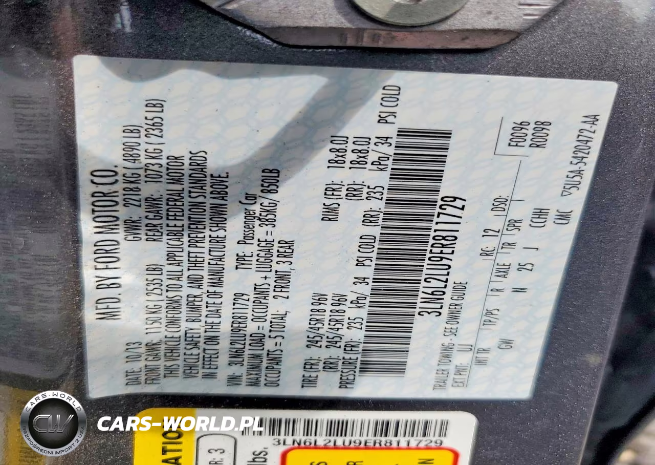2014 Lincoln Mkz Hybrid VIN:3LN6L2LU9ER811729 - 12