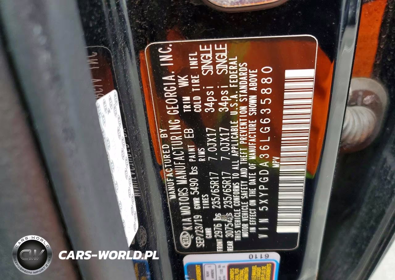 2020 Kia Sorento Lx VIN:5XYPGDA36LG635880 - 13