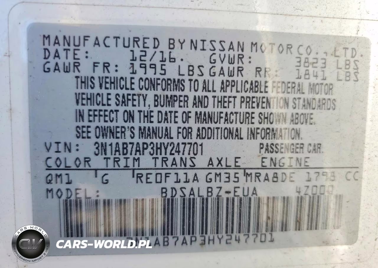 2017 Nissan Sentra S VIN:3N1AB7AP3HY247701 - 13