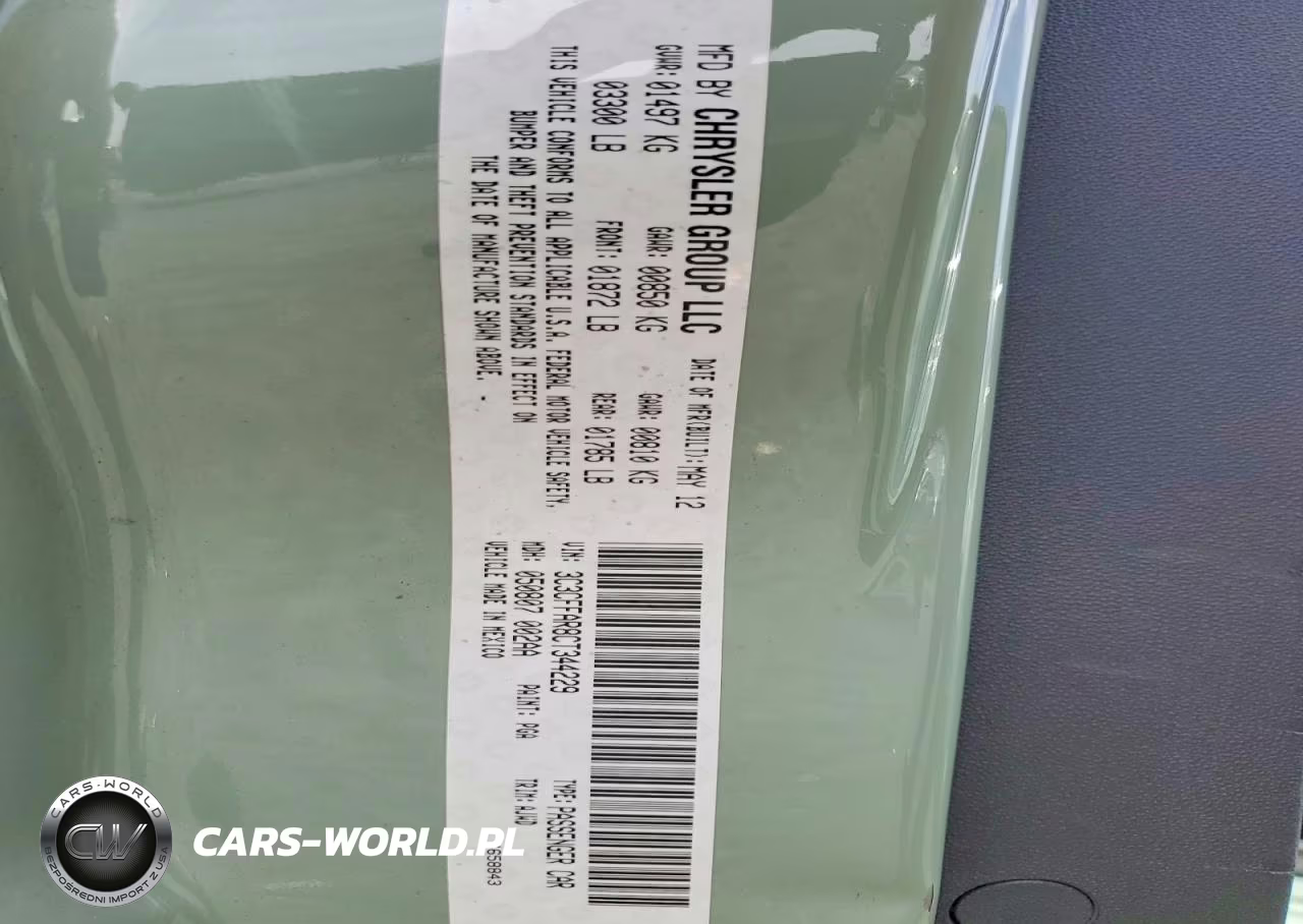 2012 FIAT 500 POP VIN:3C3CFFAR8CT344229 - 12