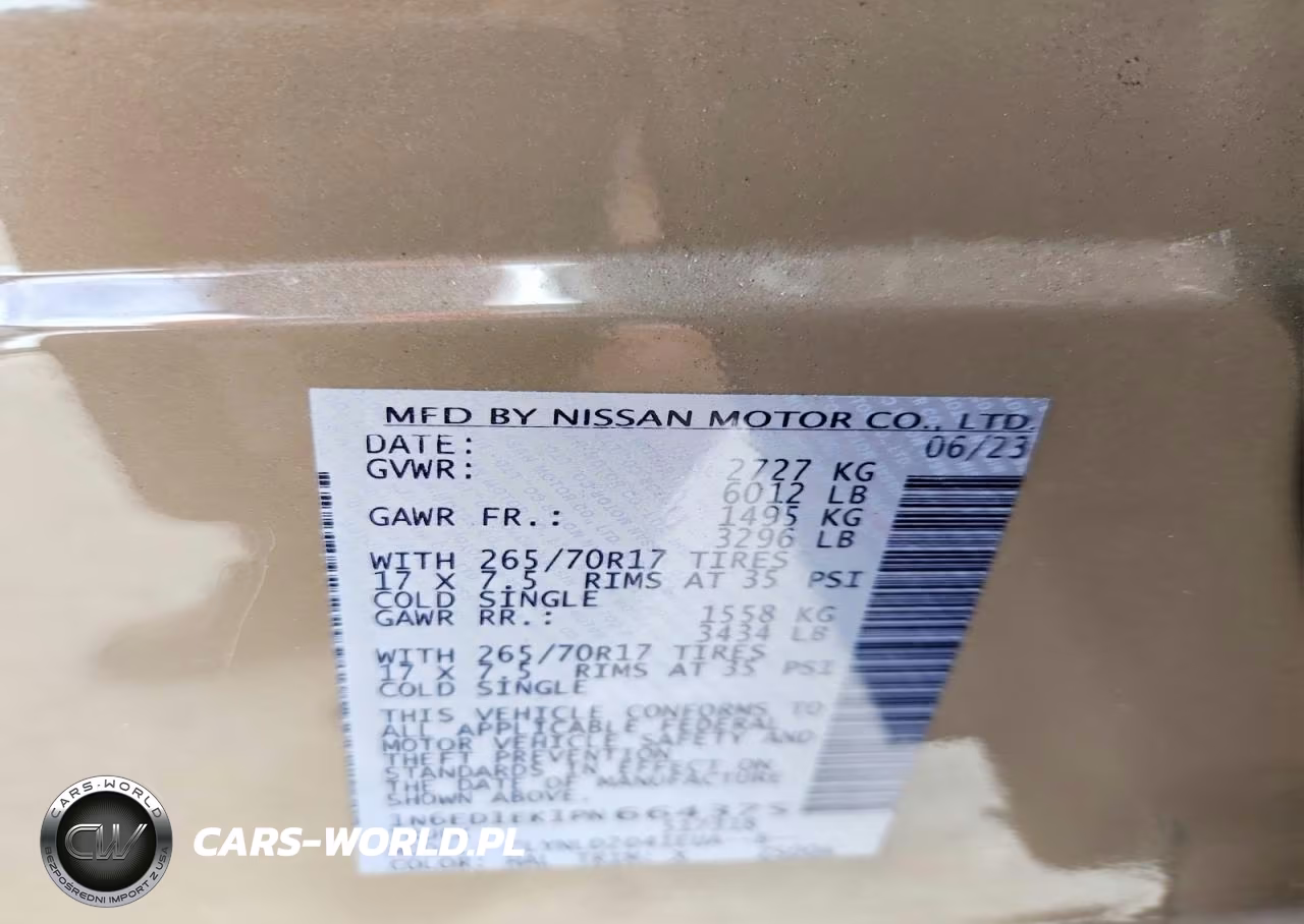 2023 Nissan Frontier Pro-4X VIN:1N6ED1EK1PN664375 - 12