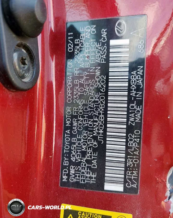 2011 Lexus Ct 200 VIN:JTHKD5BH9B2016202 - 14