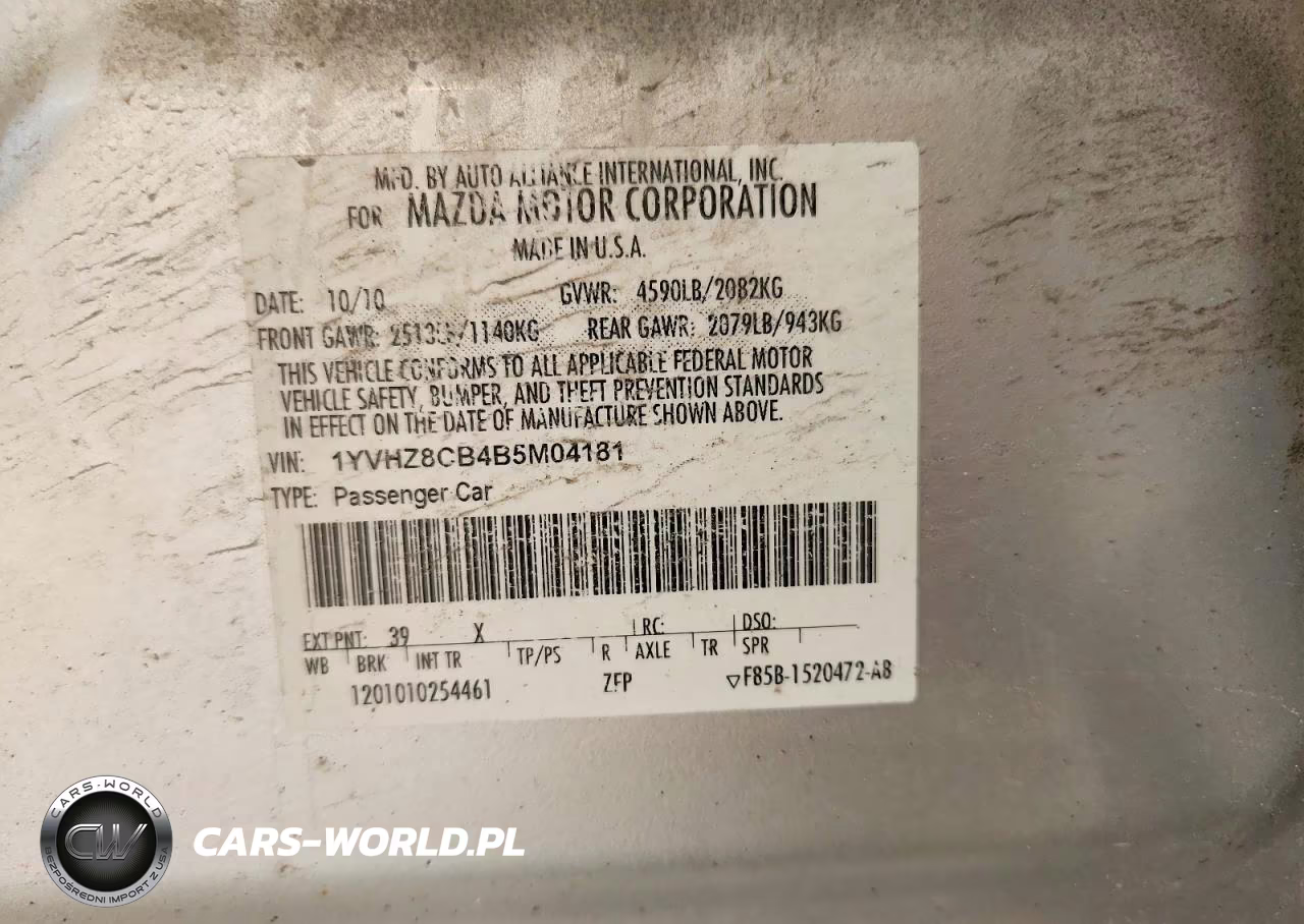 2011 Mazda 6 S VIN:1YVHZ8CB4B5M04181 - 12