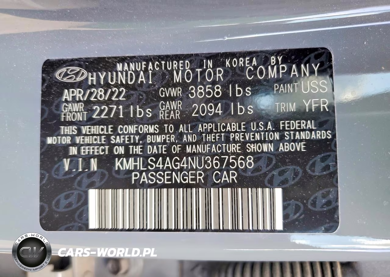 2022 Hyundai Elantra Sel VIN:KMHLS4AG4NU367568 - 13