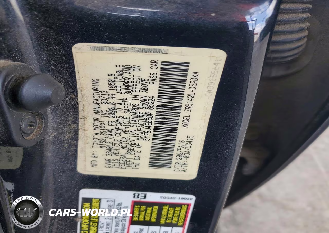 2013 Toyota Corolla L VIN:5YFBU4EE5DP165224 - 12
