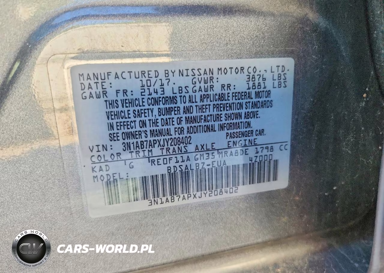 2018 Nissan Sentra S VIN:3N1AB7APXJY208402 - 12