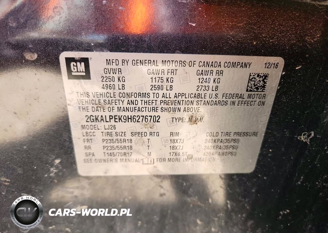 2017 GMC Terrain Slt VIN:2GKALPEK9H6276702 - 14