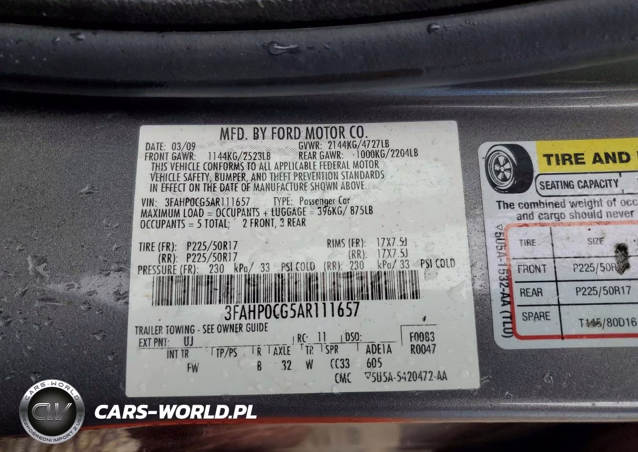 2010 Ford Fusion Sel VIN:3FAHP0CG5AR111657 - 12