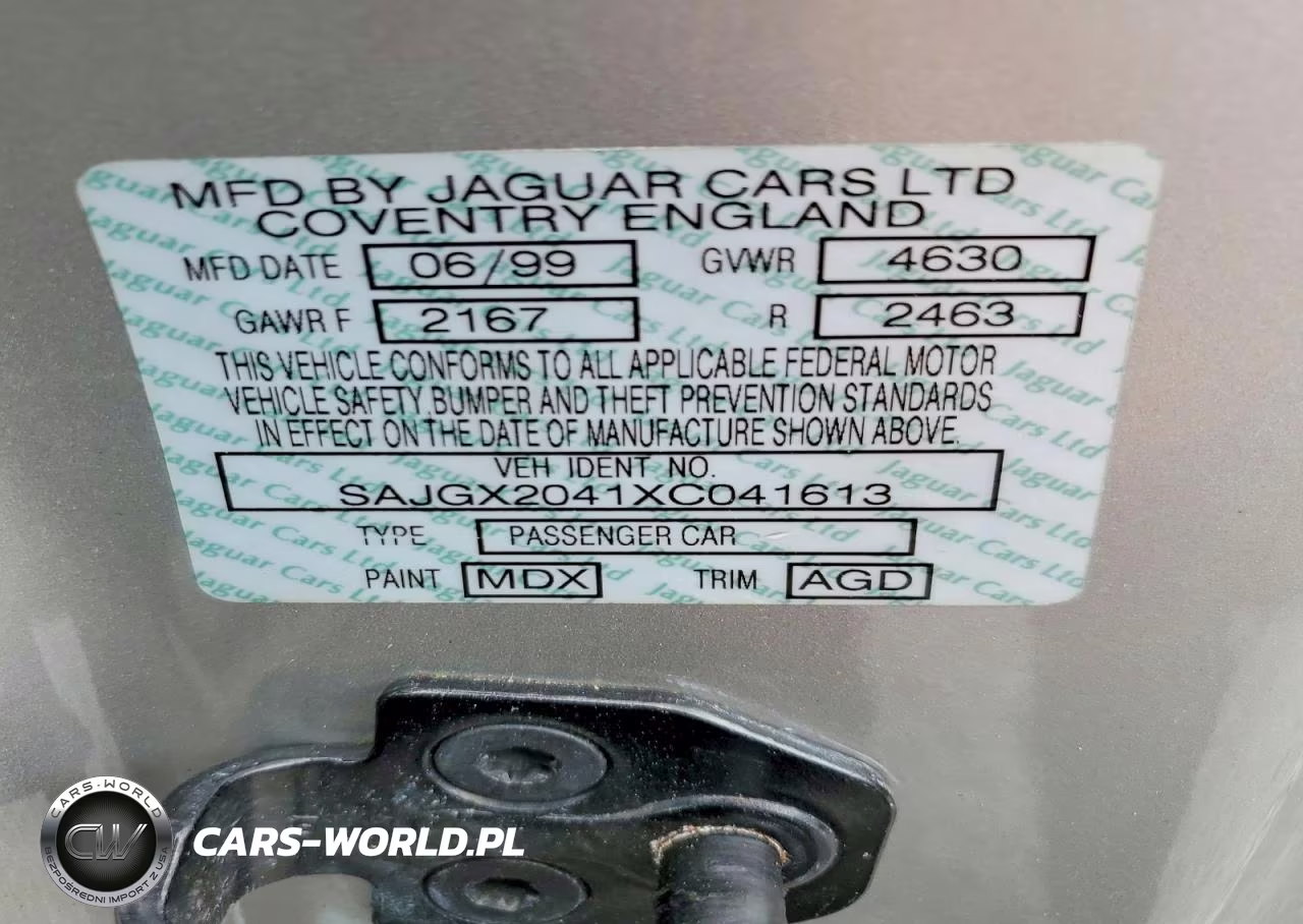 1999 Jaguar Xk8 VIN:SAJGX2041XC041613 - 12