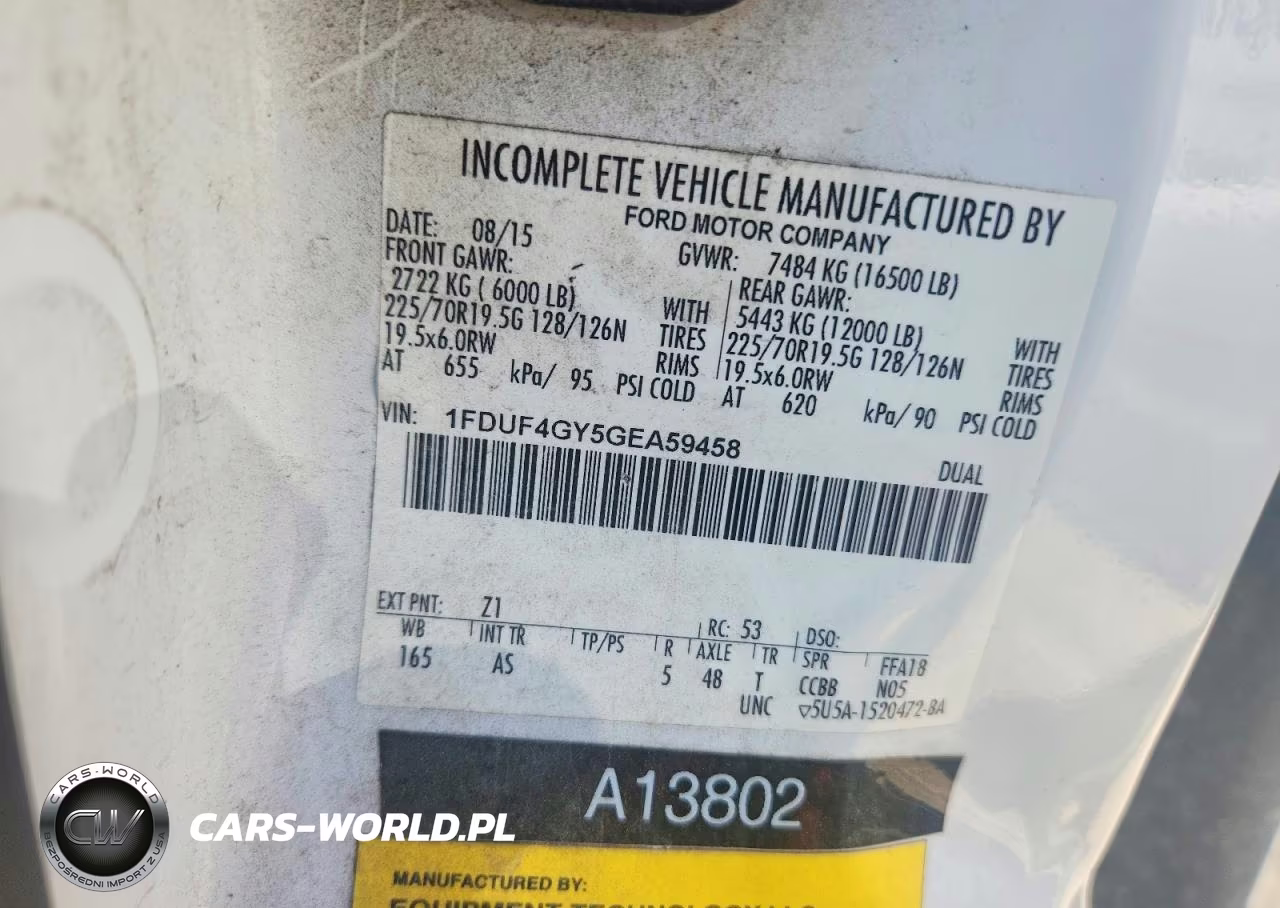 2016 Ford F450 Super Duty Bucket Truck VIN:1FDUF4GY5GEA59458 - 12