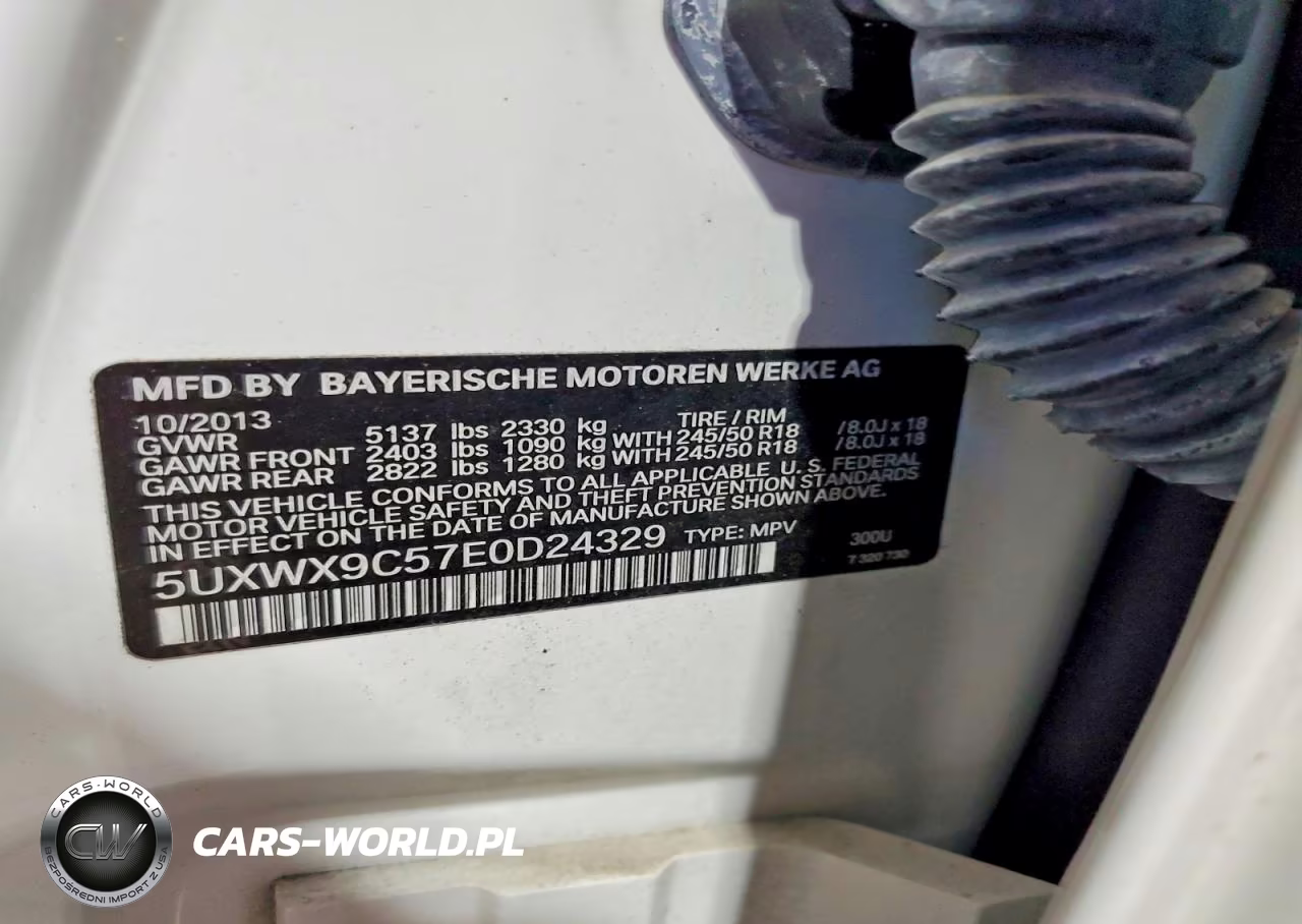 2014 BMW X3 xDrive28I VIN:5UXWX9C57E0D24329 - 13