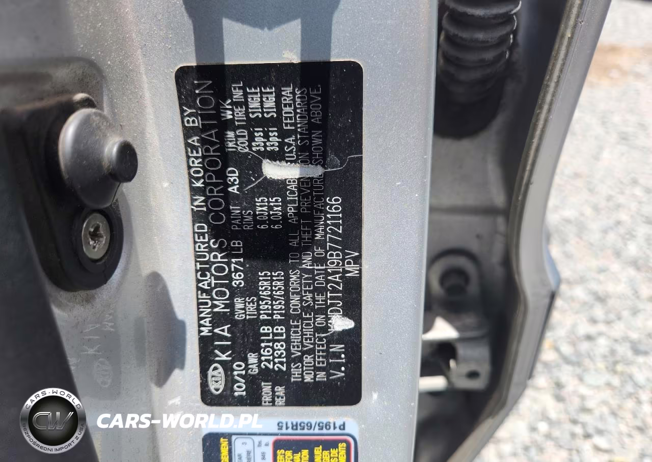 2011 Kia Soul Base VIN:KNDJT2A19B7721166 - 12