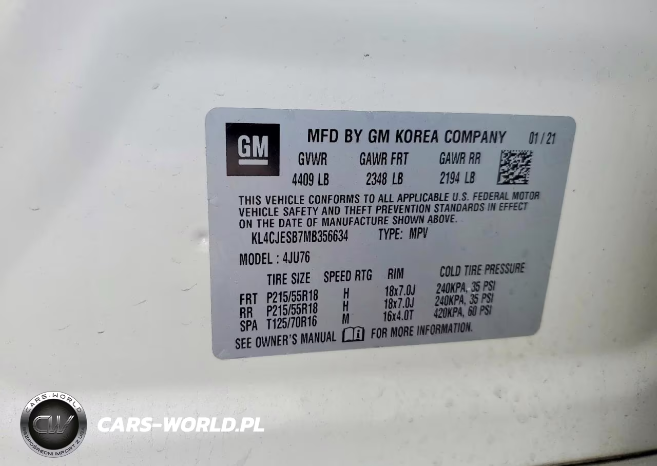 2021 Buick Encore Preferred VIN:KL4CJESB7MB356634 - 14