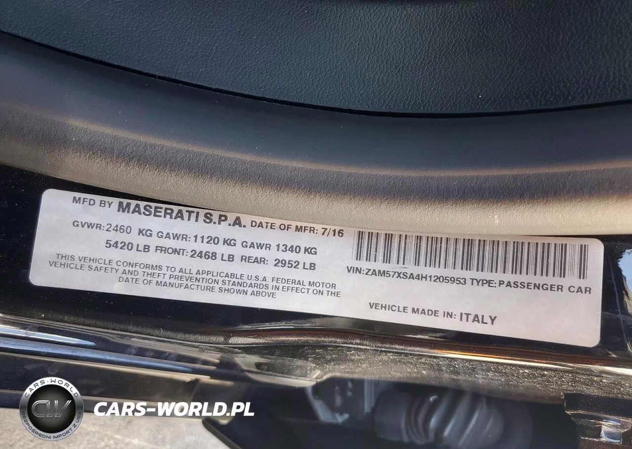 2017 Maserati Ghibli VIN:ZAM57XSA4H1205953 - 12
