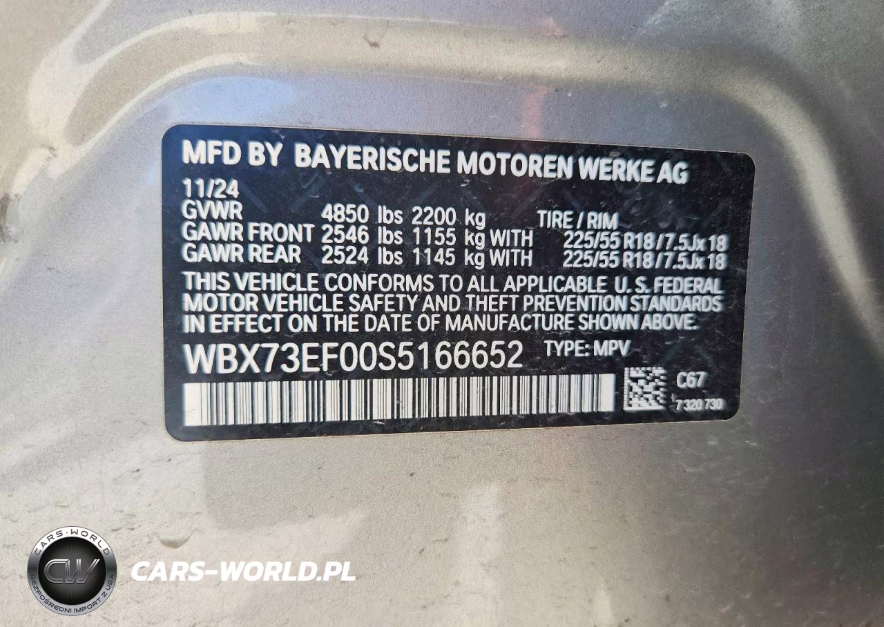 2025 BMW X1 xDrive28I VIN:WBX73EF00S5166652 - 14