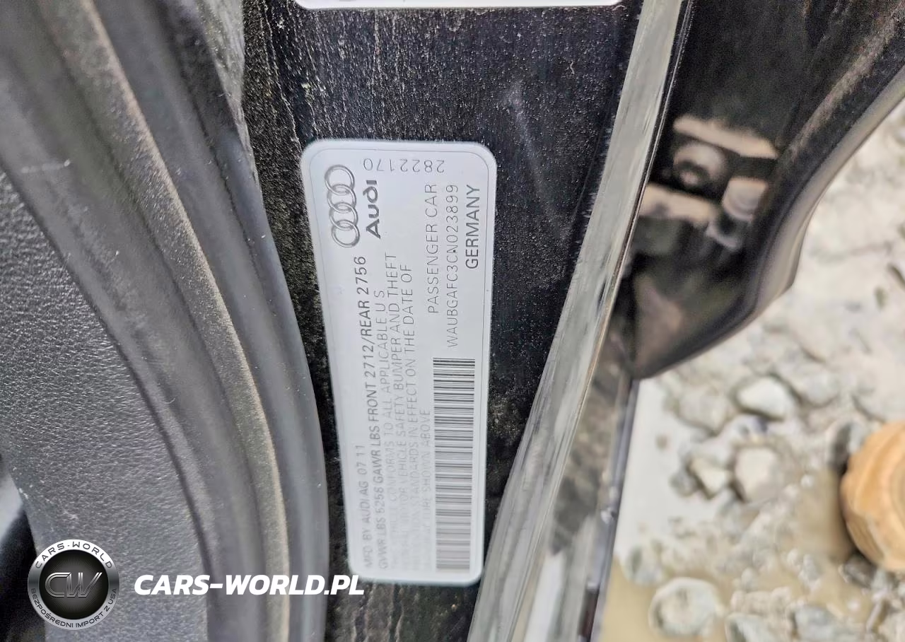 2012 Audi A6 VIN:WAUBGAFC3CN023899 - 12