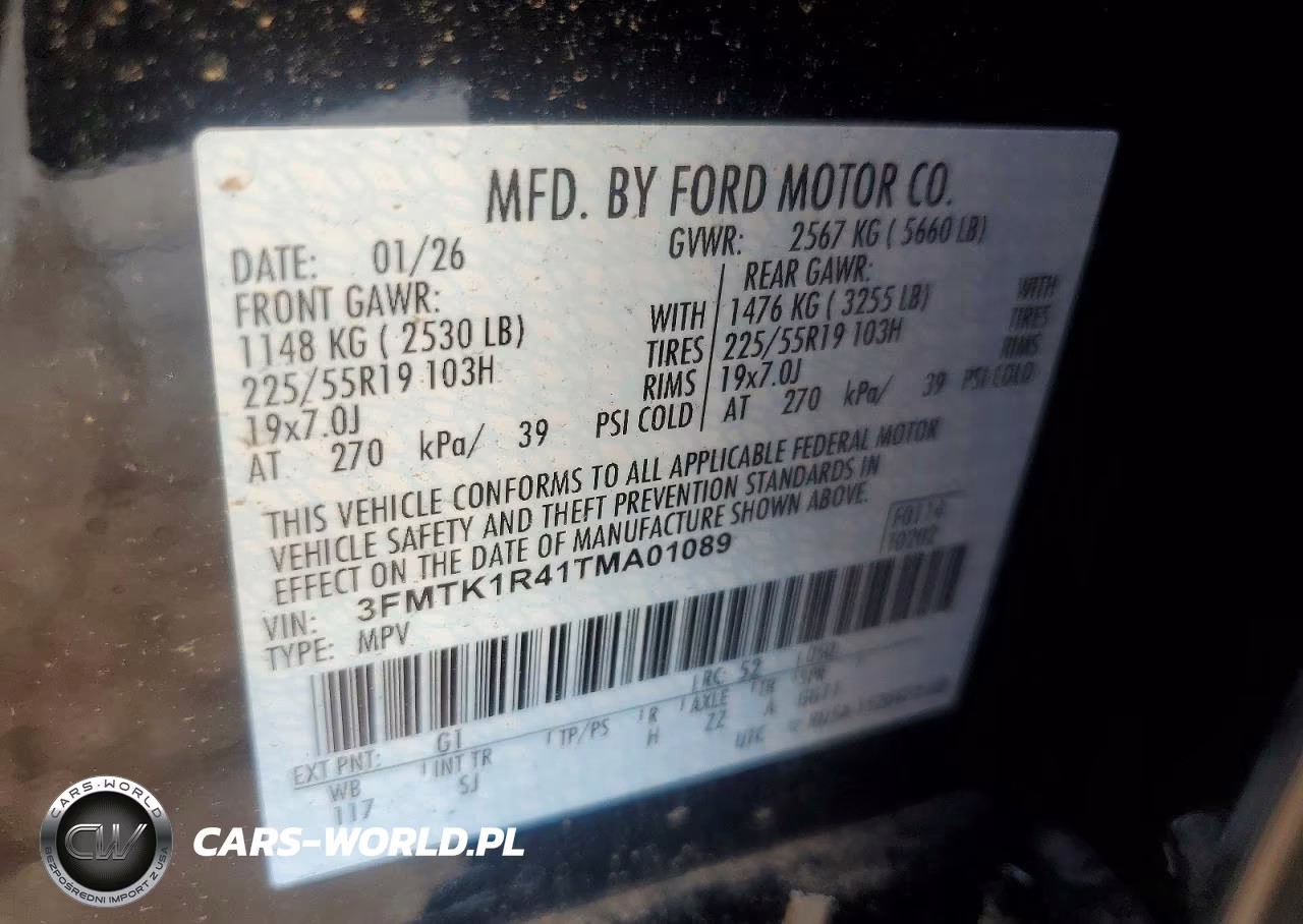 2026 Ford Mustang Mach-E Select VIN:3FMTK1R41TMA01089 - 12