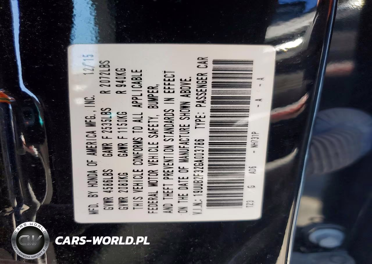 2016 Acura Tlx VIN:19UUB2F32GA003786 - 12