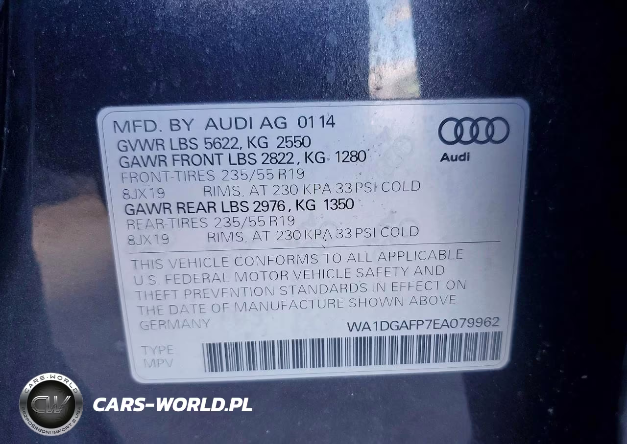 2014 Audi Q5 Premium Plus VIN:WA1DGAFP7EA079962 - 13