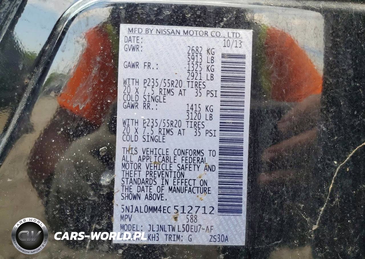 2014 Infiniti Qx60 Base VIN:5N1AL0MM4EC512712 - 13