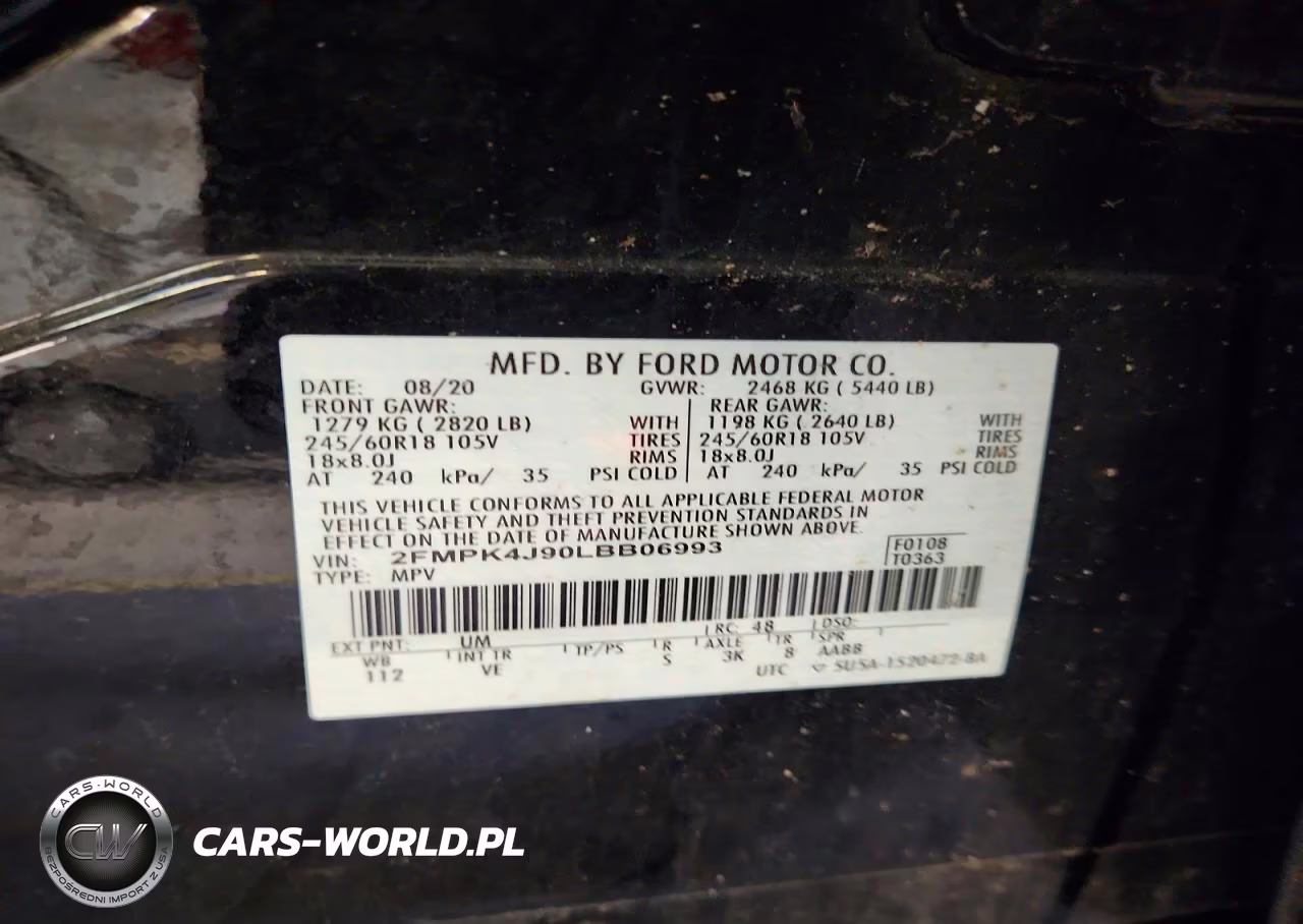 2020 Ford Edge Sel VIN:2FMPK4J90LBB06993 - 14