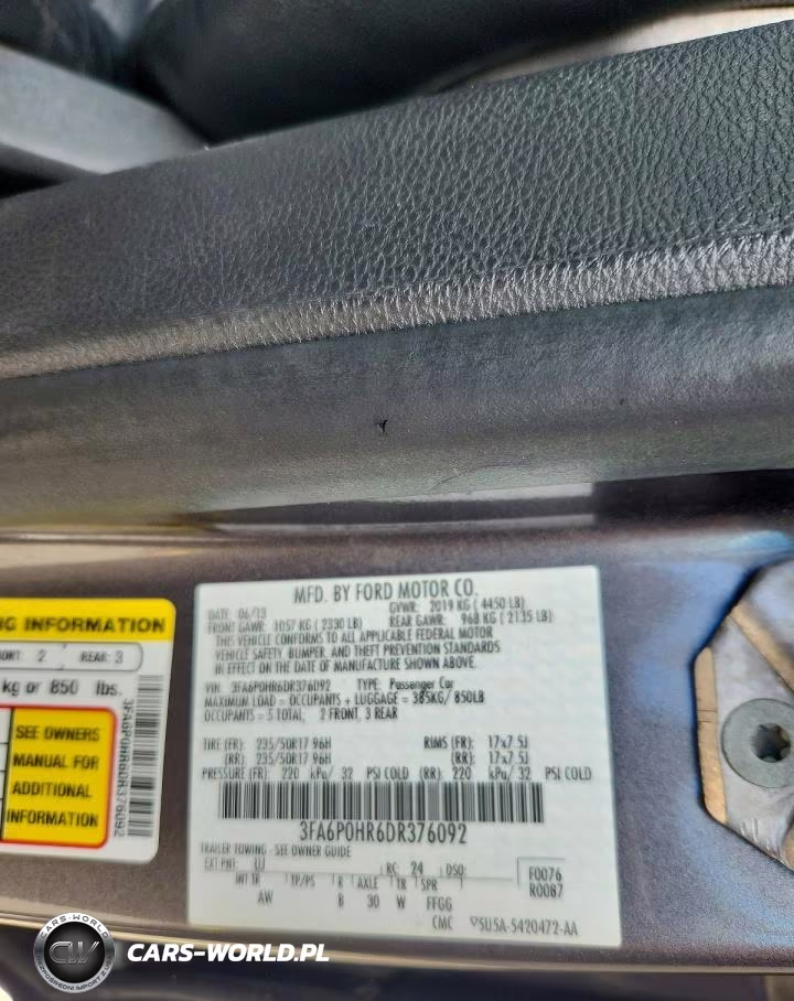 2013 Ford Fusion Se VIN:3FA6P0HR6DR376092 - 12