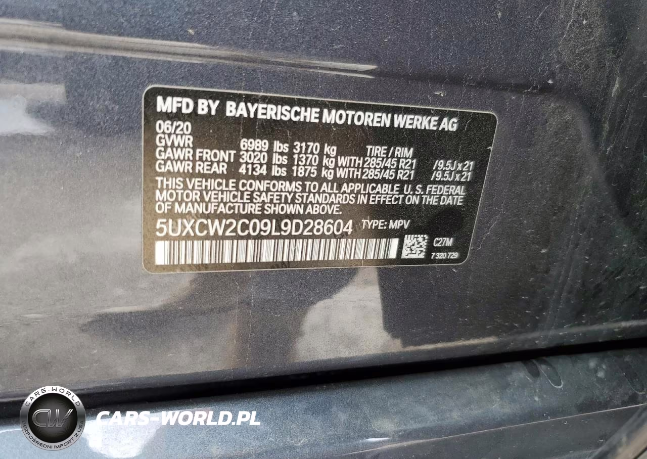 2020 BMW X7 xDrive40I VIN:5UXCW2C09L9D28604 - 13