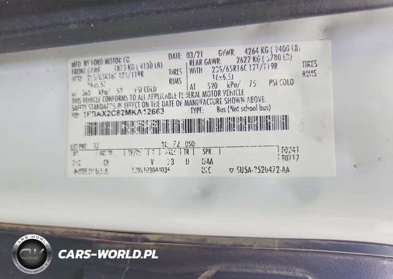 2021 Ford Transit VIN:1FBAX2C82MKA12663 - 13