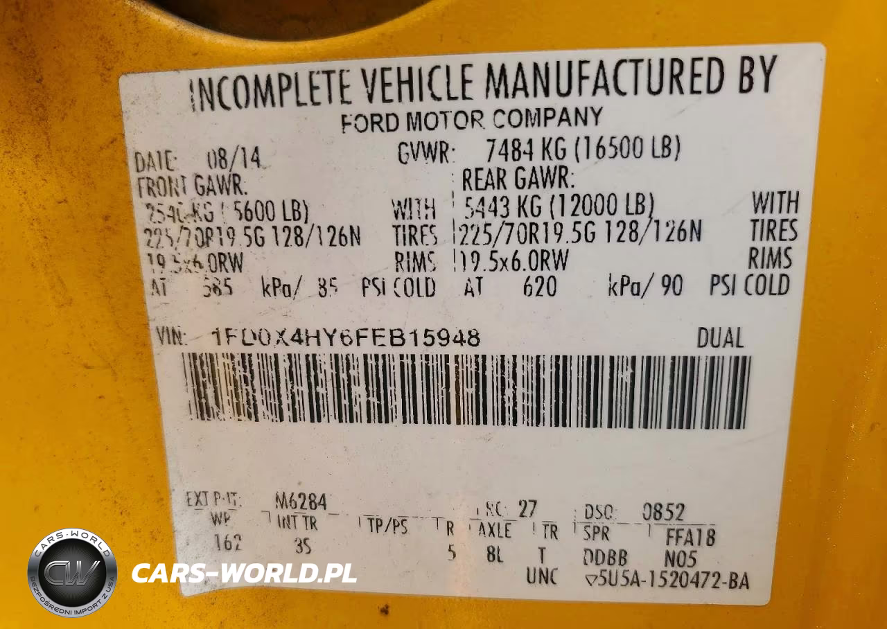 2015 Ford F450 Super Duty VIN:1FD0X4HY6FEB15948 - 10