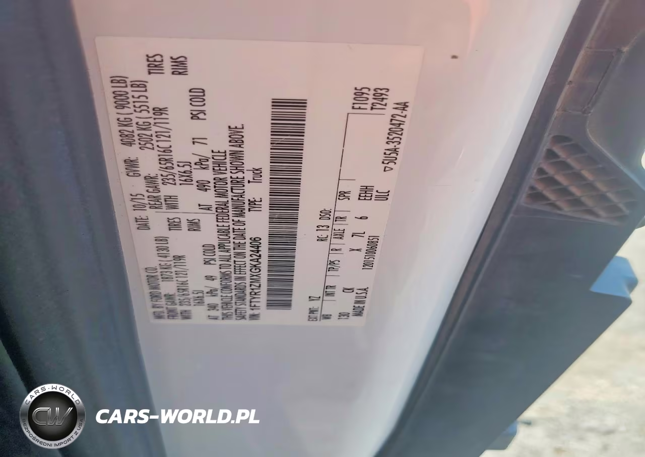 2016 Ford Transit-250 VIN:1FTYR1ZMXGKA24406 - 13