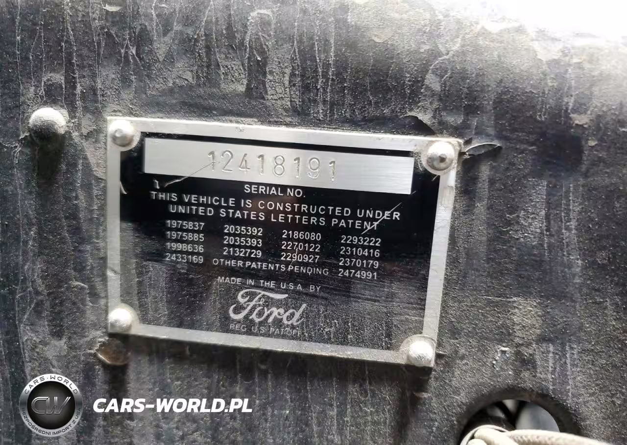 FORD MODEL T VIN:12418191 - 12