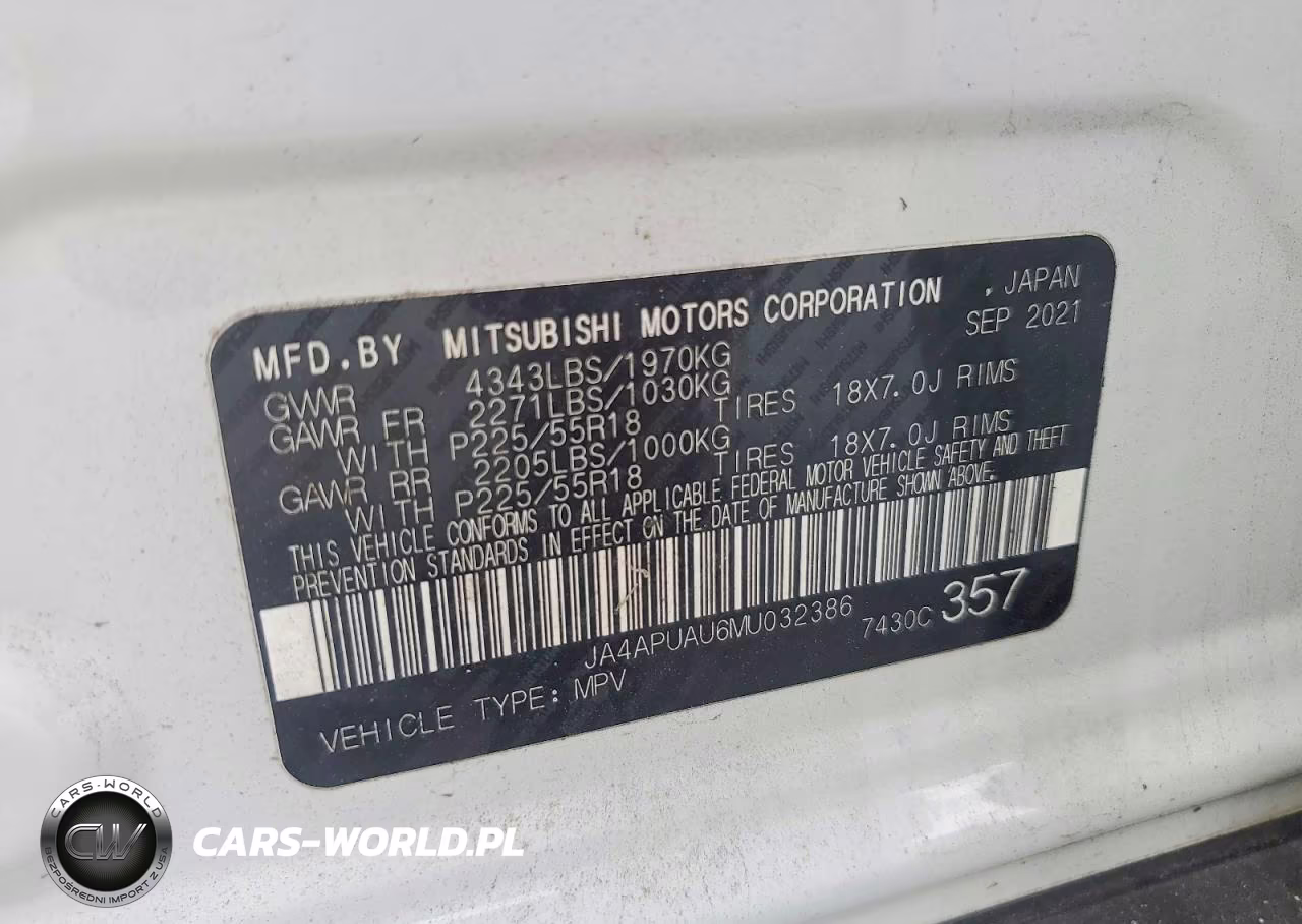 2021 Mitsubishi Outlander Sport Es VIN:JA4APUAU6MU032386 - 13