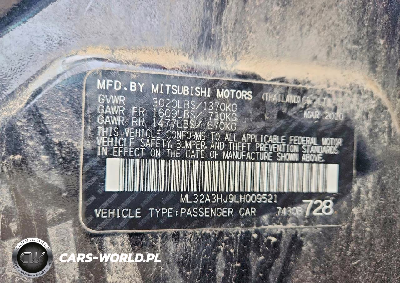 2020 Mitsubishi Mirage Es VIN:ML32A3HJ9LH009521 - 12