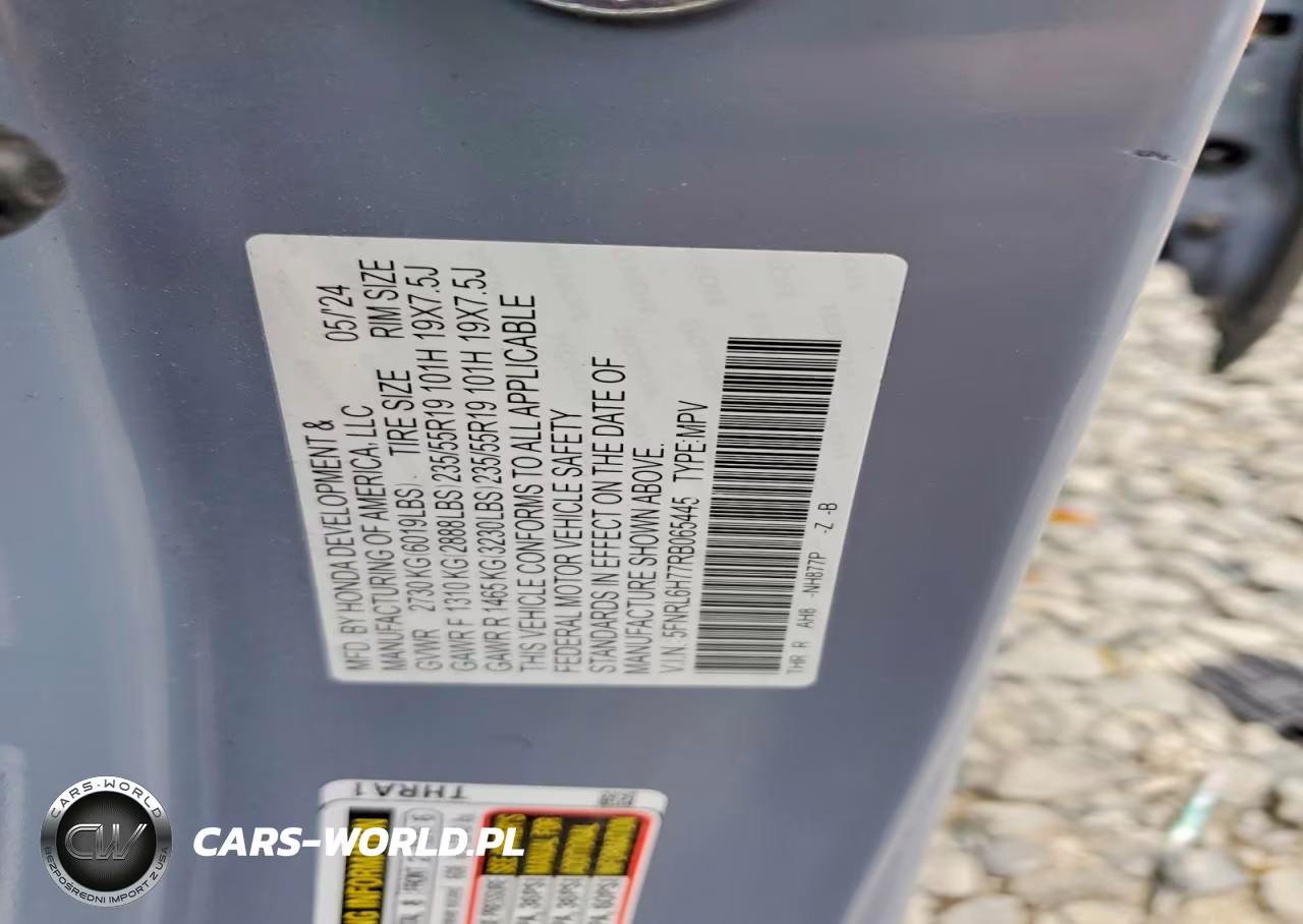2024 Honda Odyssey Sport VIN:5FNRL6H77RB065445 - 14