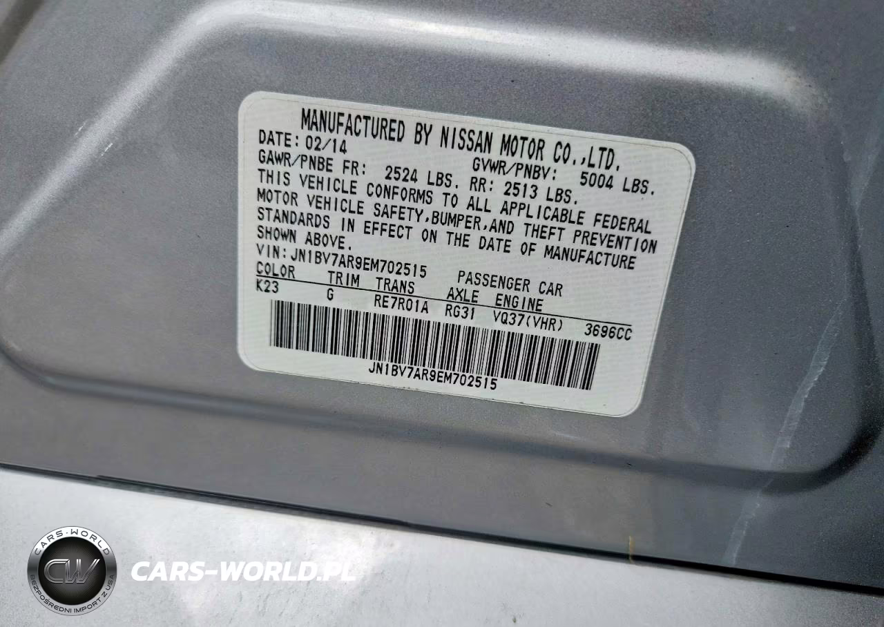 2014 Infiniti Q50 Premium VIN:JN1BV7AR9EM702515 - 12