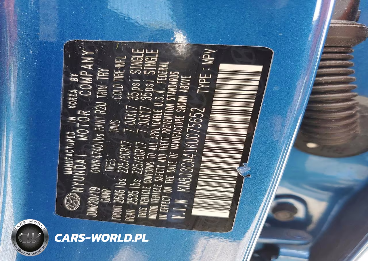 2019 Hyundai Tucson Value VIN:KM8J3CA41KU075652 - 14