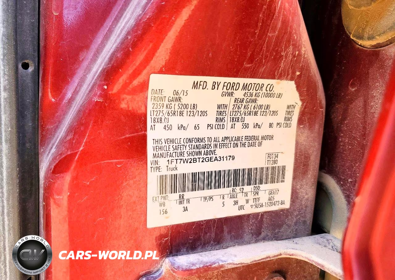 2016 Ford F250 Super Duty VIN:1FT7W2BT2GEA31179 - 12