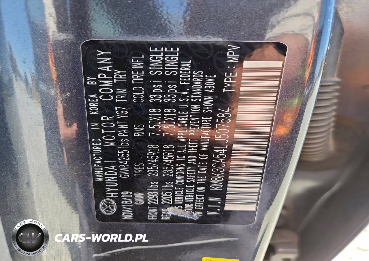2020 Hyundai Kona Limited VIN:KM8K3CA54LU507584 - 13