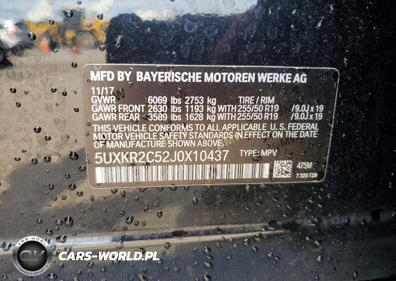 2018 BMW X5 Sdrive35I VIN:5UXKR2C52J0X10437 - 14