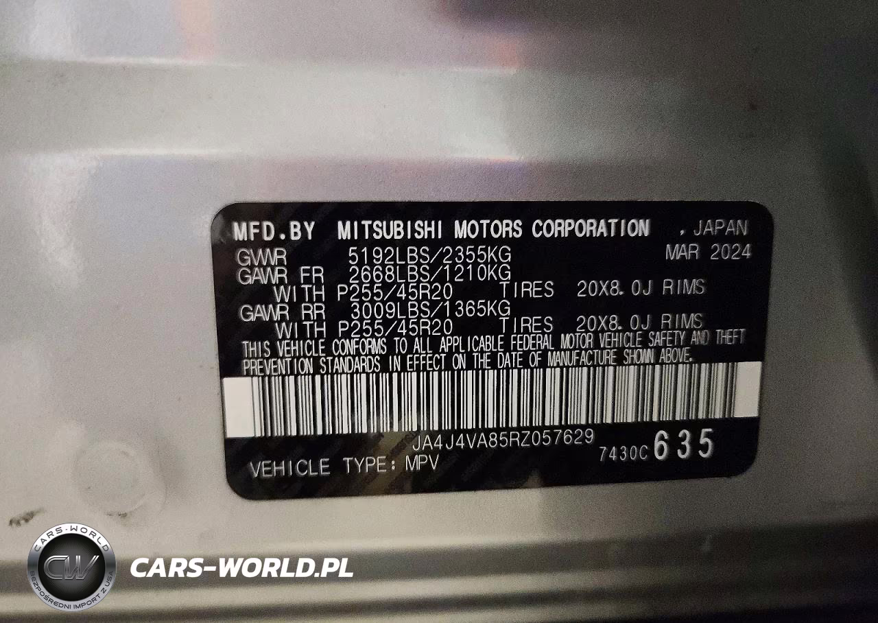 2024 Mitsubishi Outlander Se VIN:JA4J4VA85RZ057629 - 13