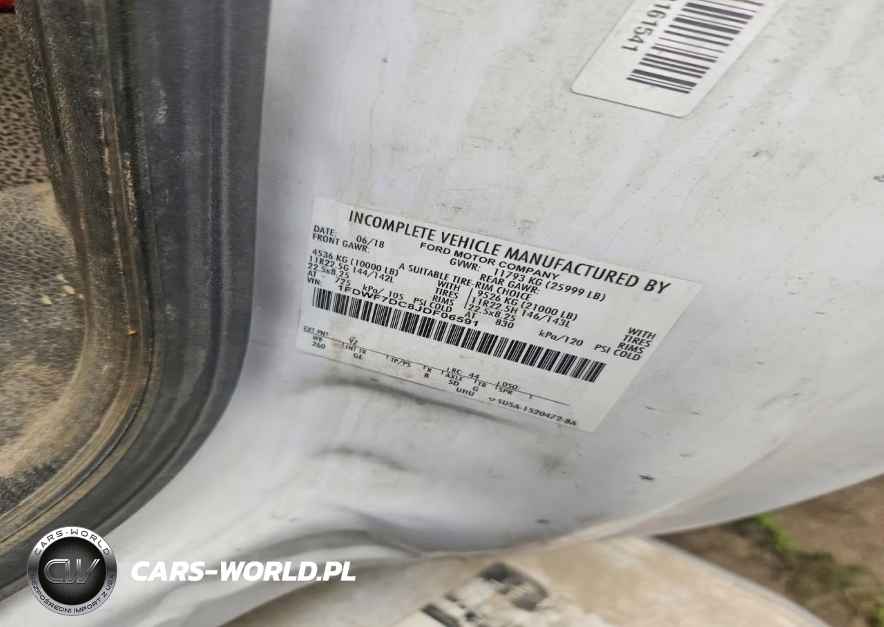 2018 Ford F750 Super Duty VIN:1FDWF7DC8JDF06591 - 10