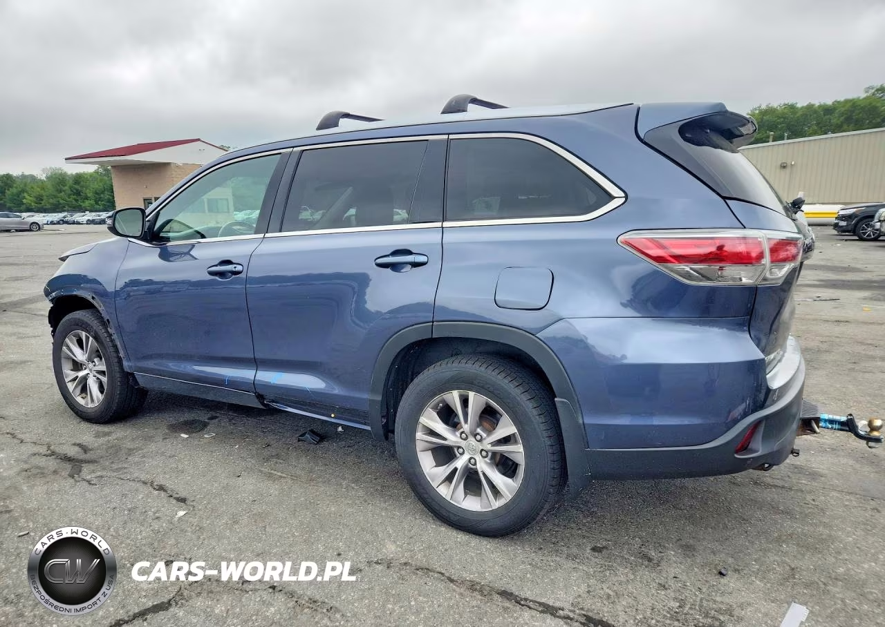 2014 Toyota Highlander Xle VIN:5TDJKRFH2ES039693 - 2