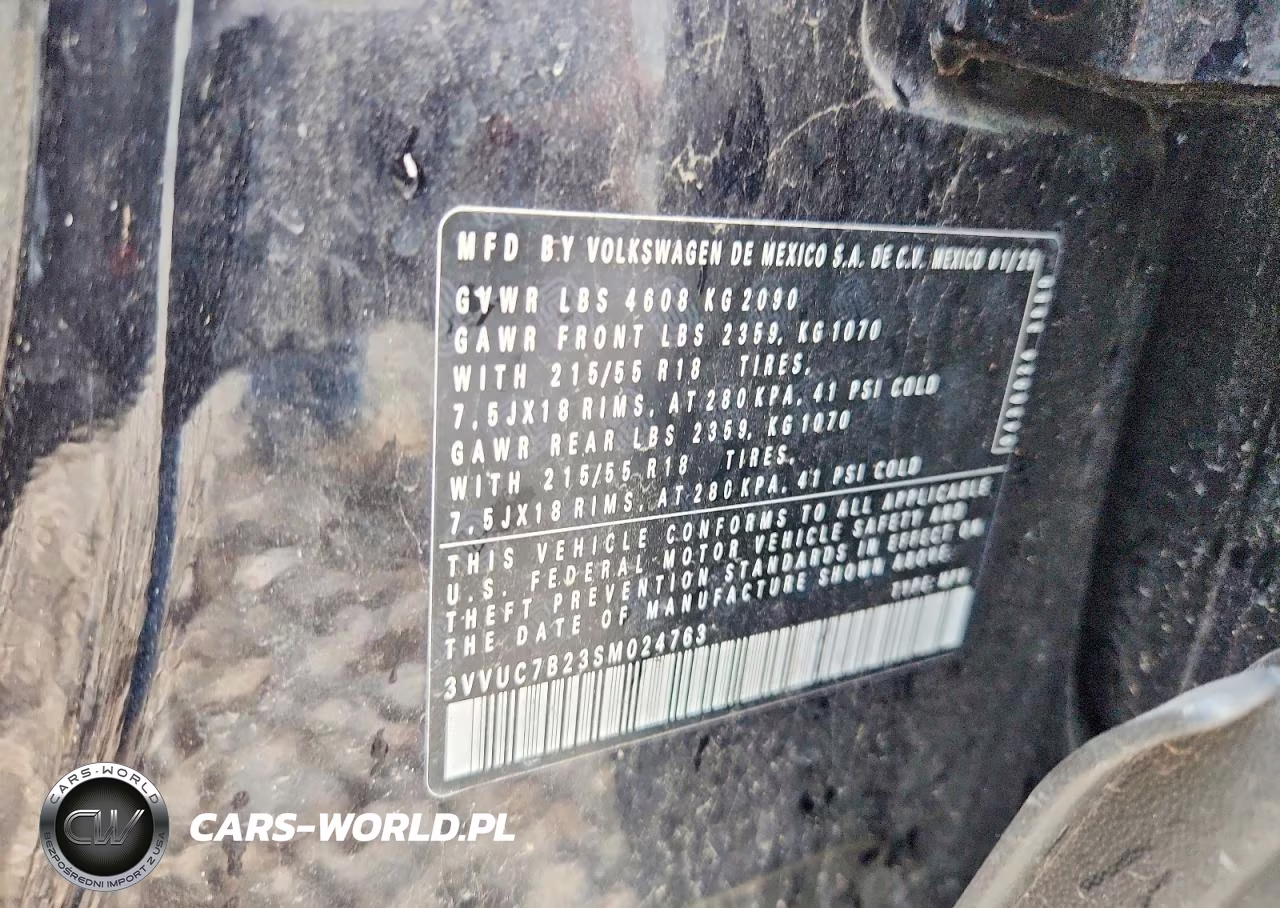 2025 Volkswagen Taos Se VIN:3VVUC7B23SM024763 - 12
