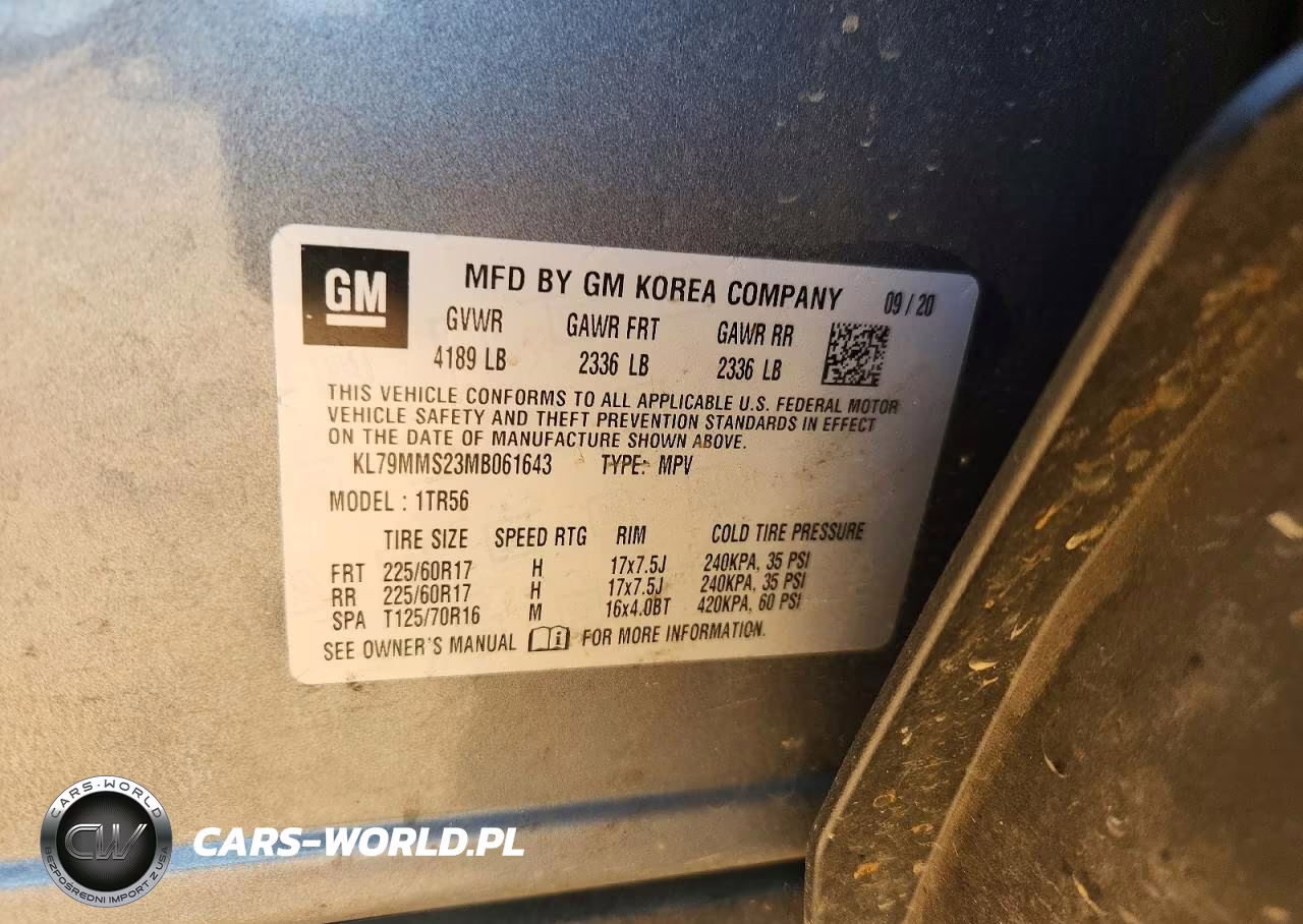 2021 Chevrolet Trailblazer Ls VIN:KL79MMS23MB061643 - 14
