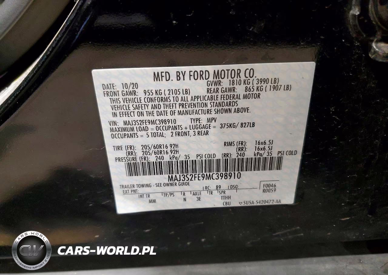 2021 Ford Ecosport S VIN:MAJ3S2FE9MC398910 - 13