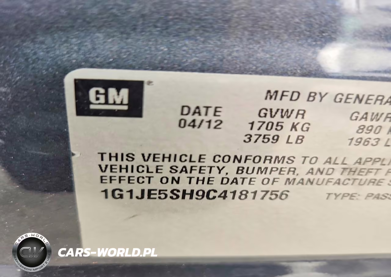 2012 Chevrolet Sonic Ltz VIN:1G1JE5SH9C4181756 - 12