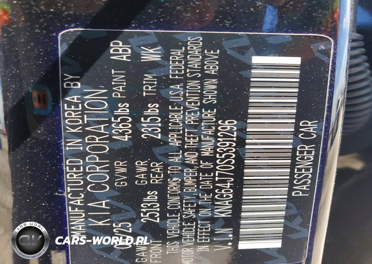 2025 Kia K5 Gt Line VIN:KNAG64J70S5391296 - 13
